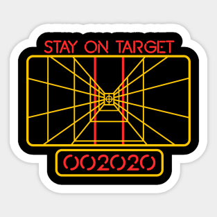 Stay on Target 2020 (incl. face mask) Sticker